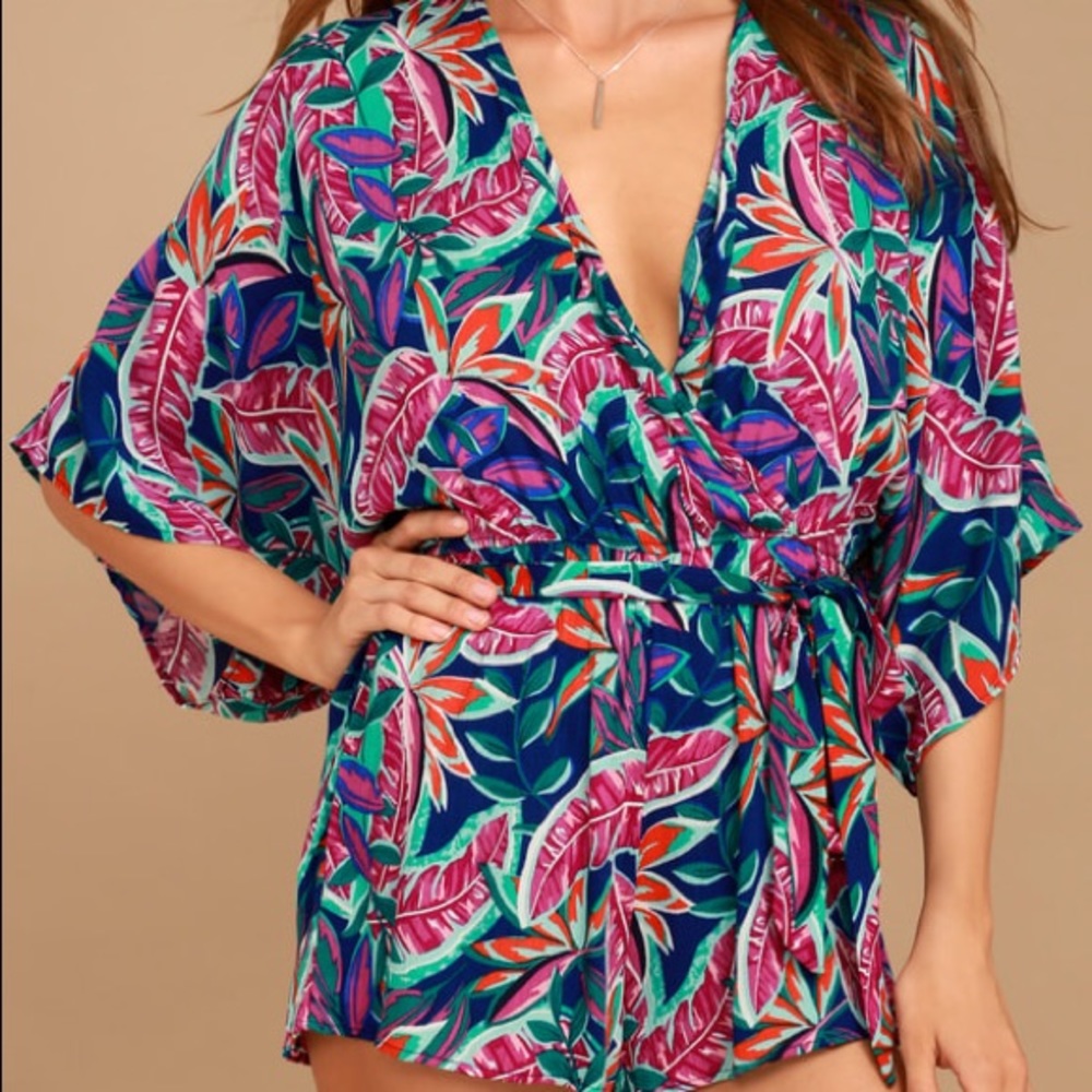 Lulus Tropical Romper - Picture 2 of 4